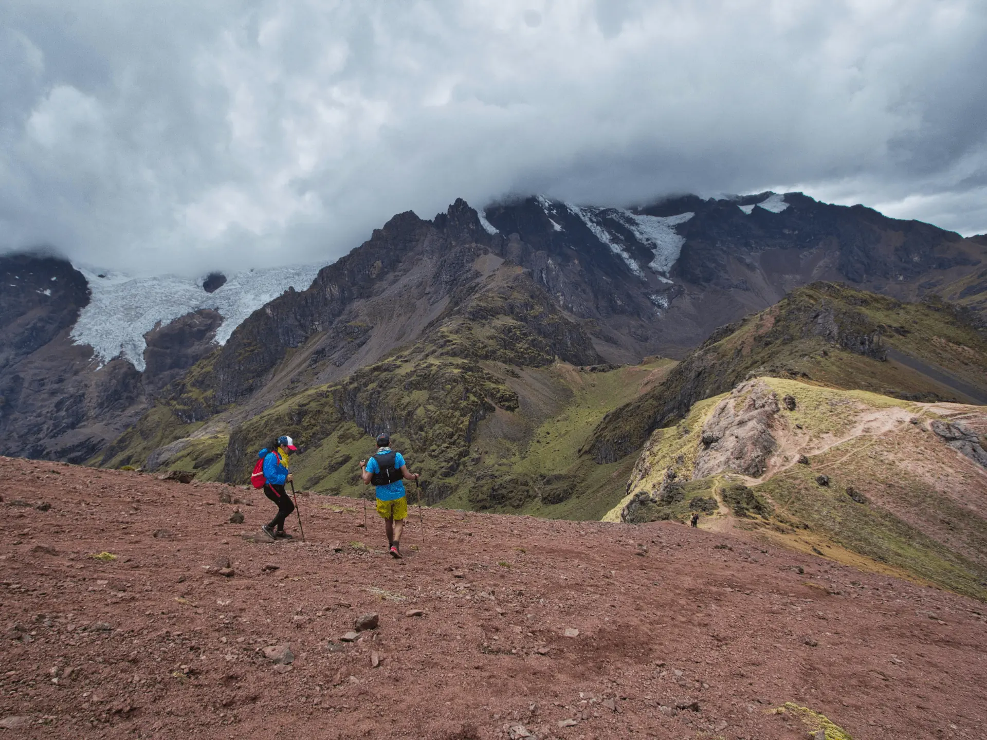 Mountain trekking in Cusco Peru