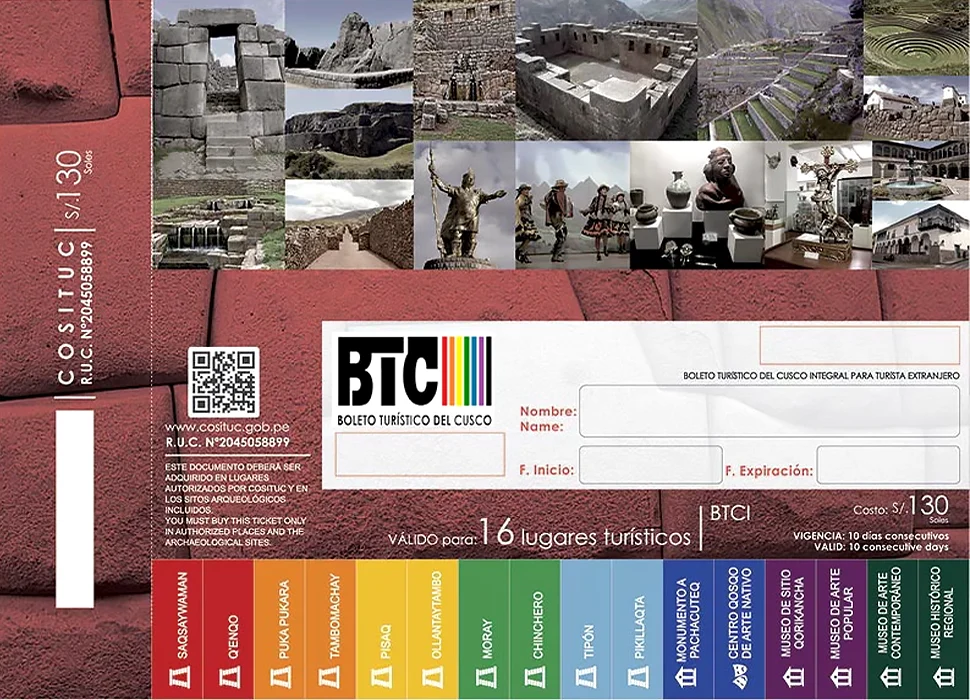 Cusco Tourist Ticket guide with archaeological sites museums Sacred Valley and Boleto Turistico attractions
